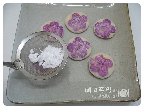 아이들 간식으로 만든..진달래 꽃전