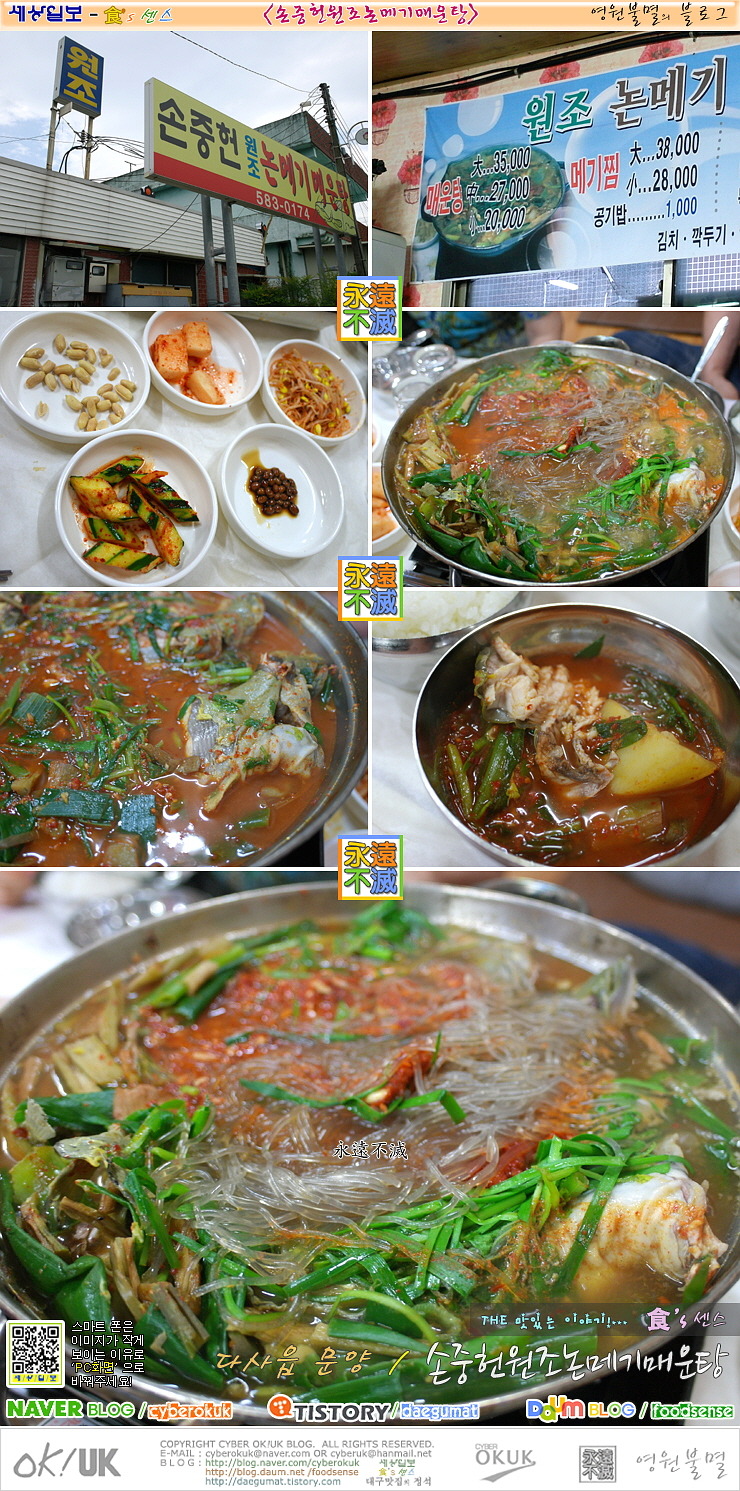 손중헌원조논메기매운탕 이미지