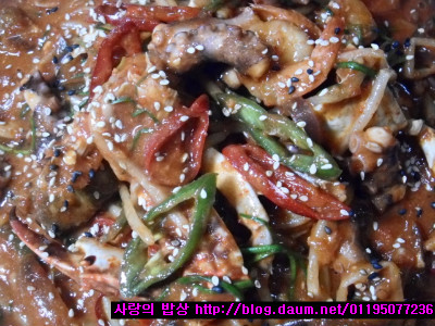 주말별미! 낙지볶음 만들려다 해물찜이 완성!>_