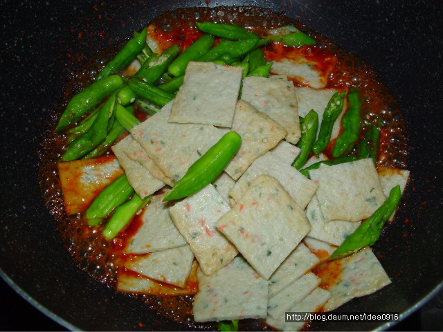 꽈리고추로 만든 반찬 세가지