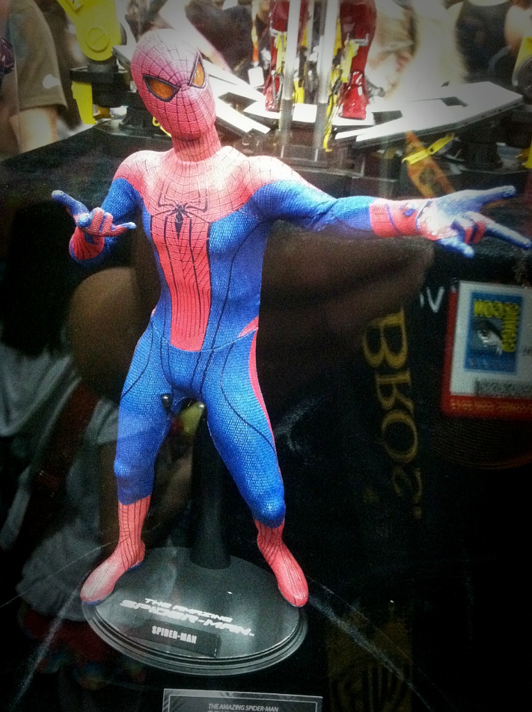 yellow spiderman toy