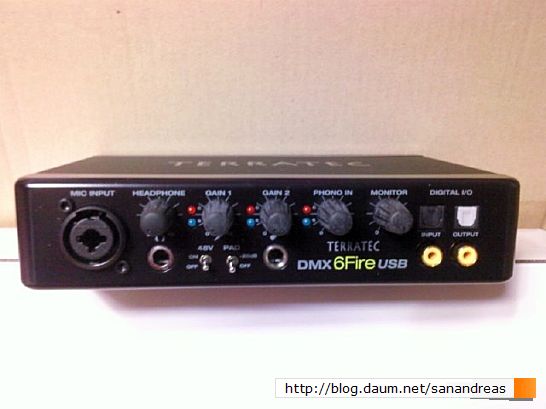 사운드 카드 : TERRATEC - DMX6Fire USB