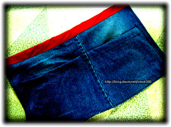 청 짜투리로 만든  작업용 앞치마