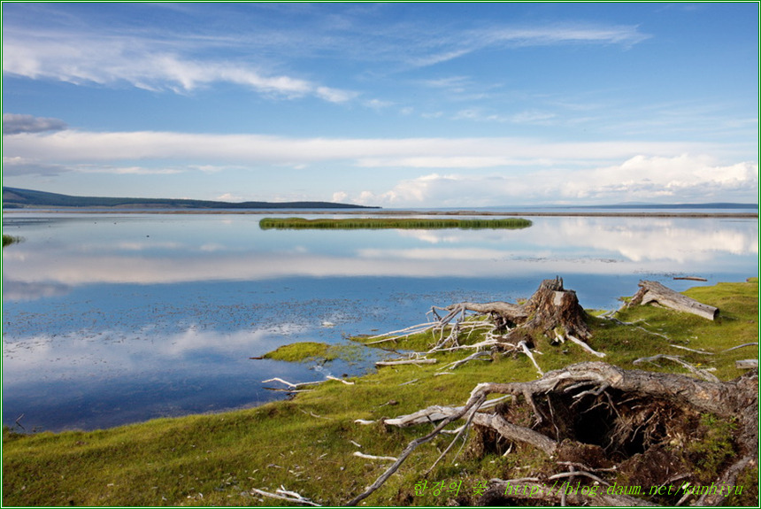 홉수골 호수 풍경-한강의 꽃