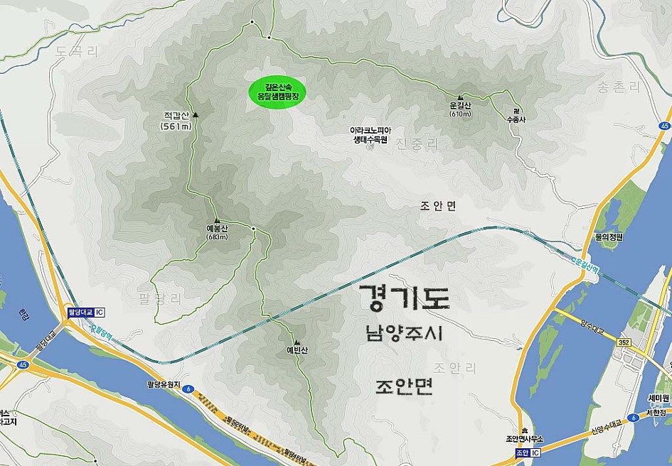 산속캠핑장민박 이미지