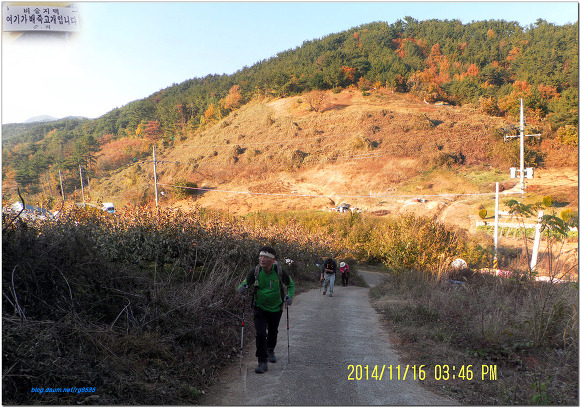 비슬지맥8구간(마흘리고개-우령산-종남산-유대등-팔봉산-붕어등-외산교)