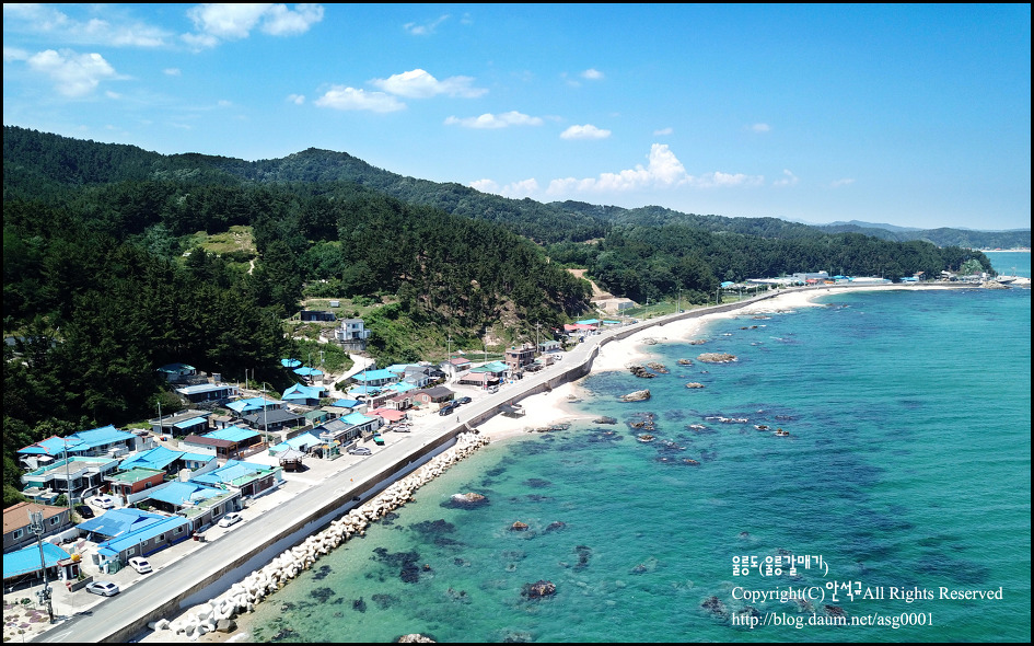[울진]하늘에서 바라본 울진 청정바다 풍경