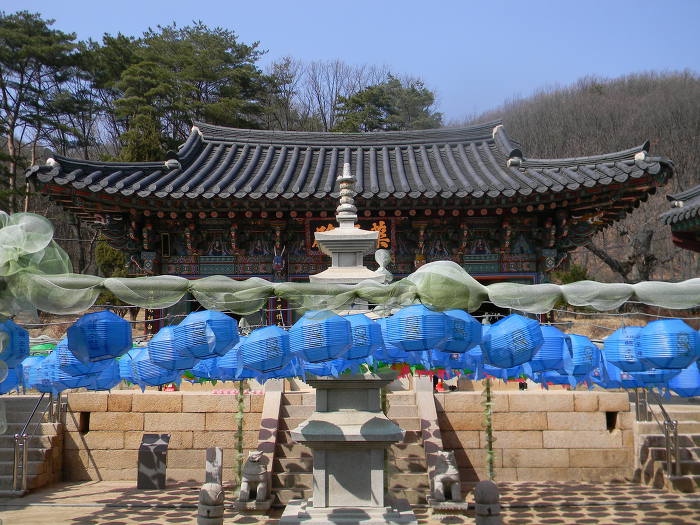고양 흥국사 마무리 (명부전, 대방, 대방에 봉안된 목조아미타여래좌상과 극락구품도)